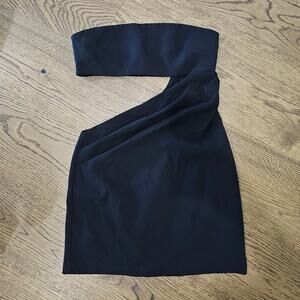 H:ours Black Cut Out Mini Dress